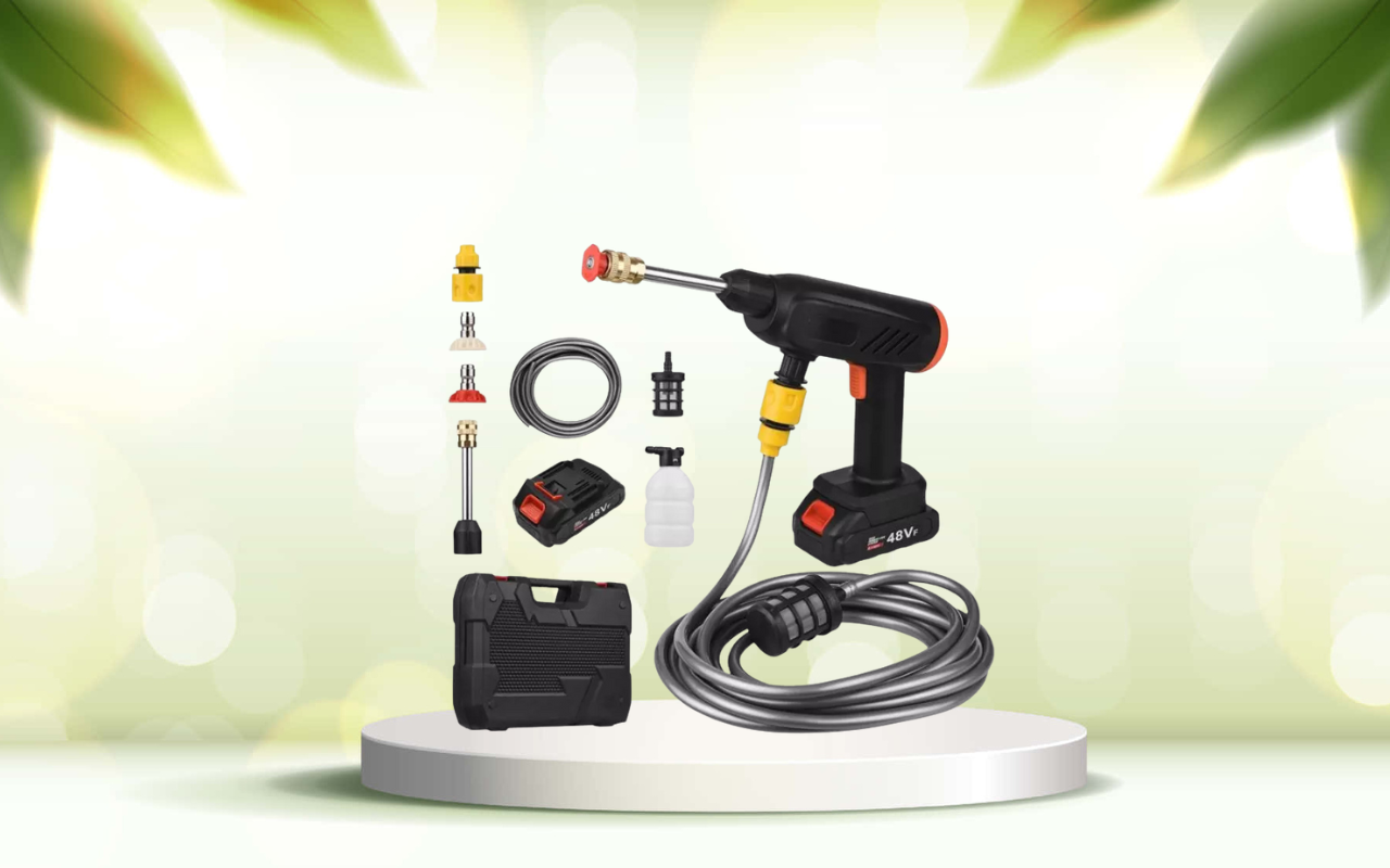 Scopri la pistola idropulitrice portatile potente e versatile per pulizie impeccabili